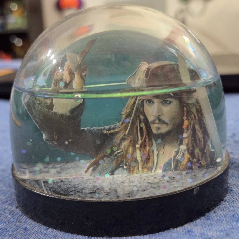 Disney Pirate Snow Globe with Black Base